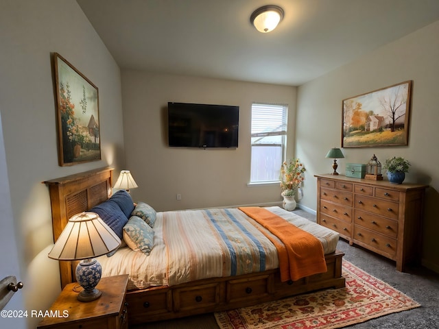 bedroom with carpet