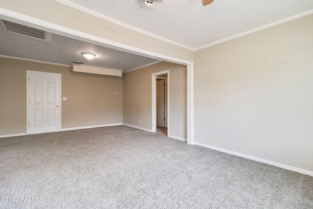 view of carpeted empty room