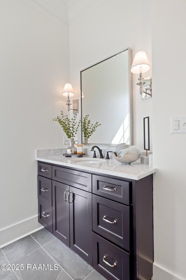 225 Gunter Grass Ct, Lafayette, LA 70508 - bathroom with tile patterned flooring and vanity