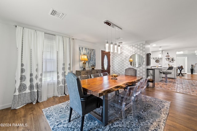 dining room featuring hardwood / wood-style flooring