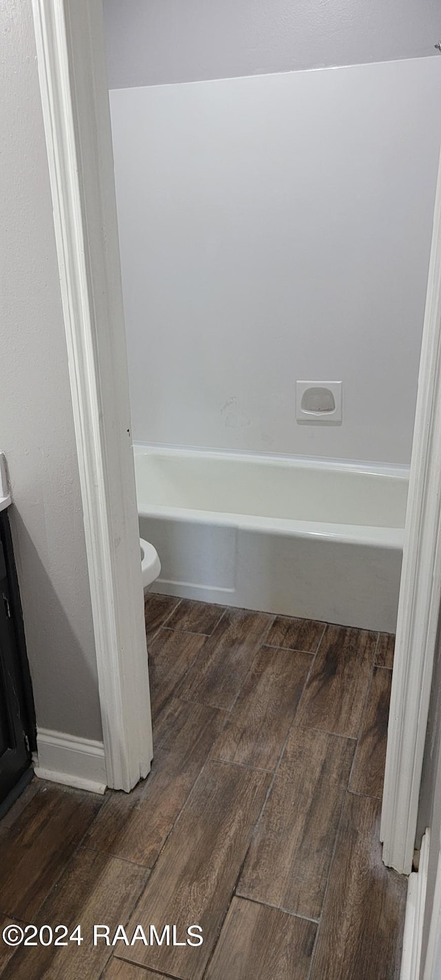 bathroom featuring hardwood / wood-style flooring