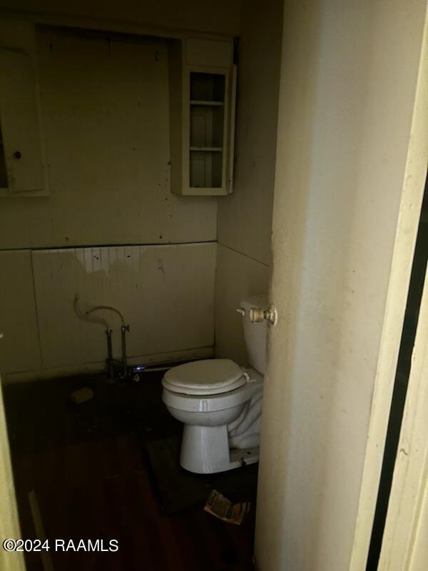 bathroom featuring toilet