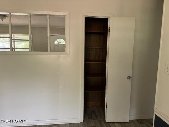 123 Lester St, Ville Platte, LA 70586 - hall with dark hardwood / wood-style flooring