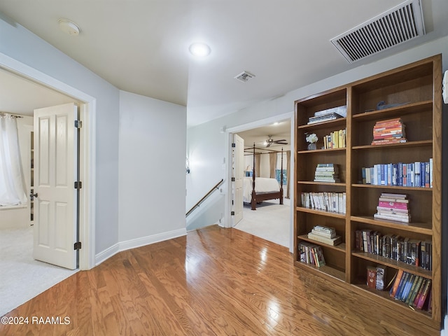 interior space with light wood-type flooring