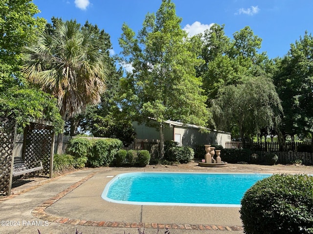 view of pool with a patio