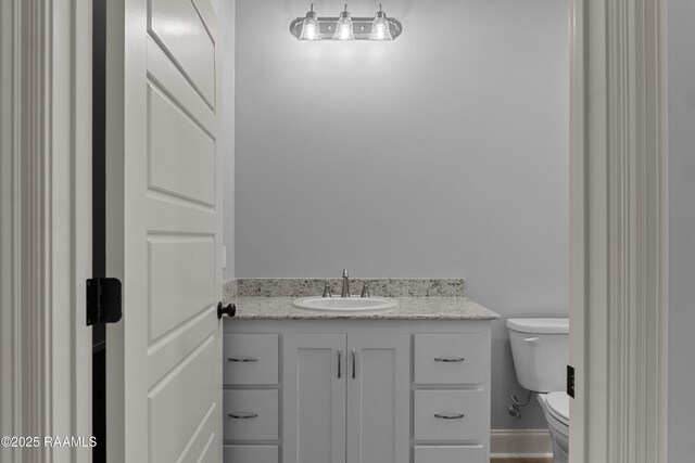210 E D St, Rayne, LA 70578 - half bath featuring toilet and vanity