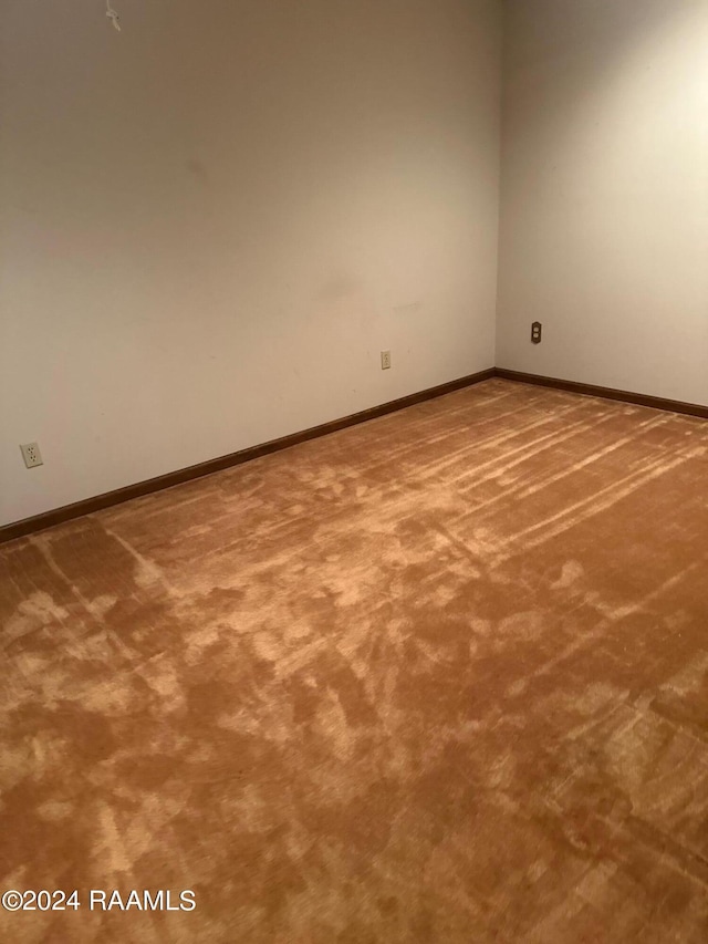 view of carpeted empty room