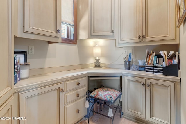 kitchen with cream cabinetry