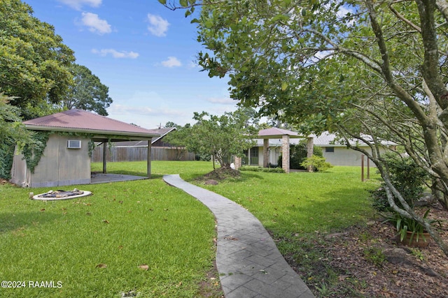 4901 N University Ave, Carencro, LA 70520 - view of yard with a carport