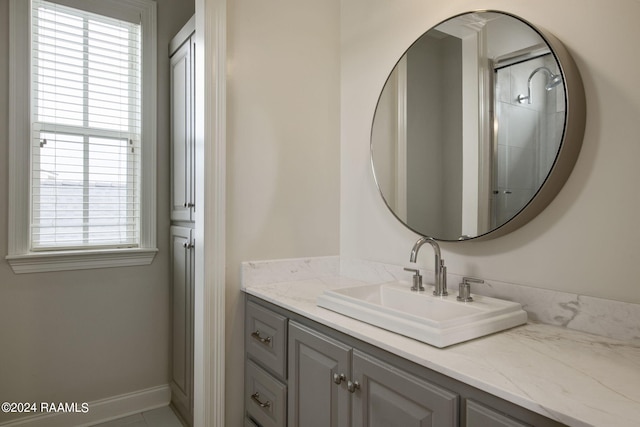 bathroom featuring vanity