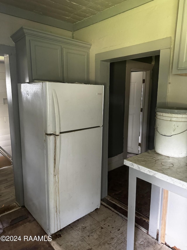 625 Malain St, New Iberia, LA 70560 - kitchen with white fridge