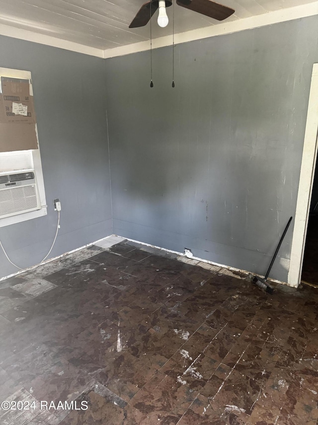 625 Malain St, New Iberia, LA 70560 - spare room with ceiling fan and cooling unit