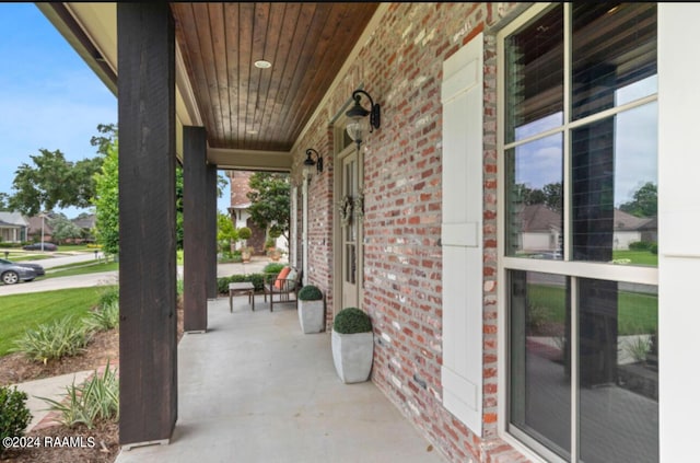 view of patio / terrace featuring a porch