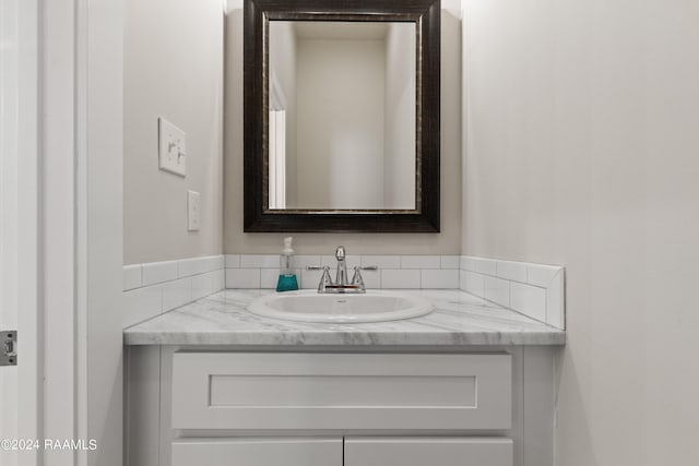 bathroom featuring vanity