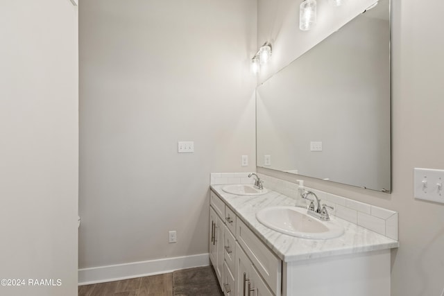 bathroom featuring vanity