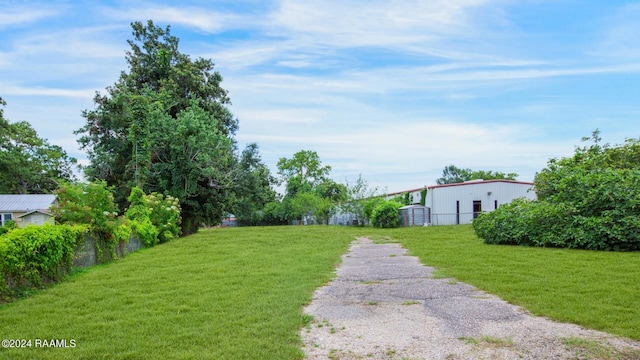 view of yard