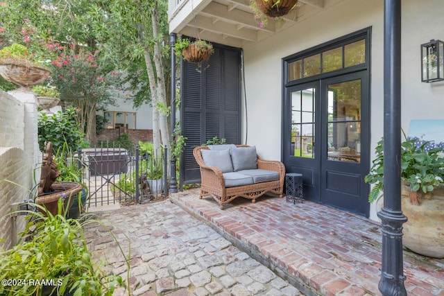 view of patio / terrace with french doors