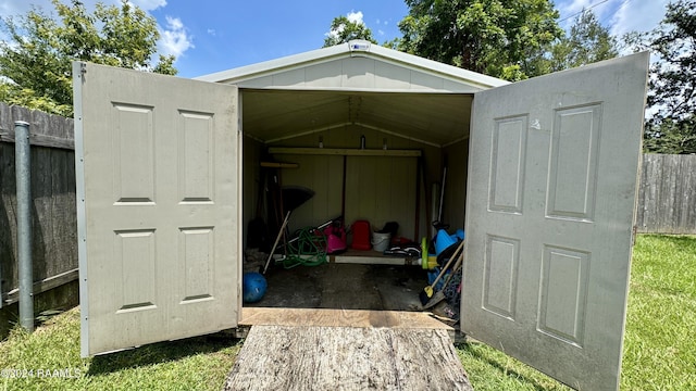 view of outbuilding