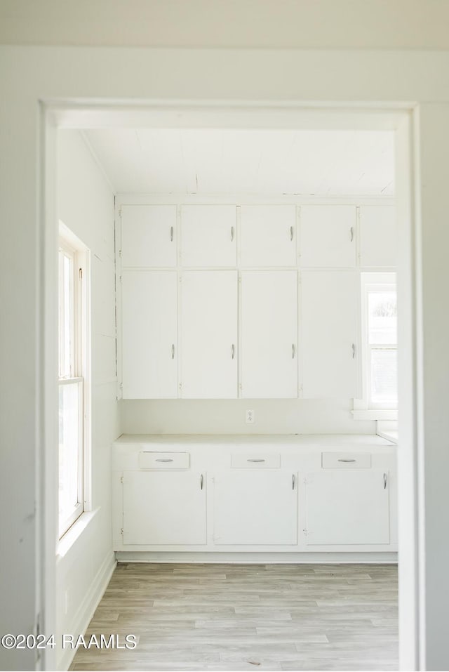 interior space featuring wood-type flooring