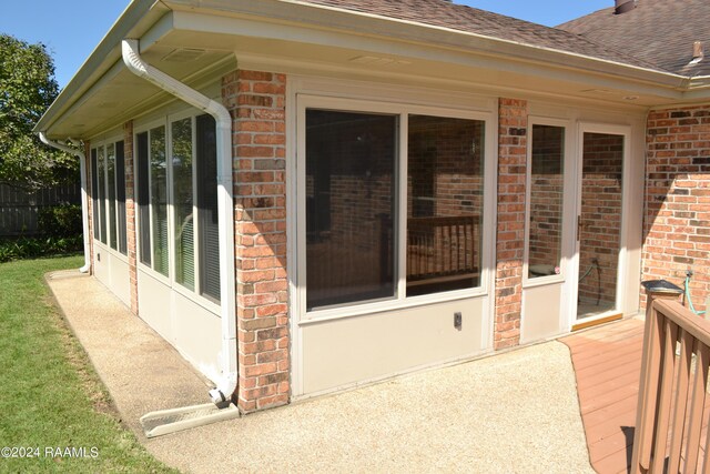 view of patio / terrace with a deck