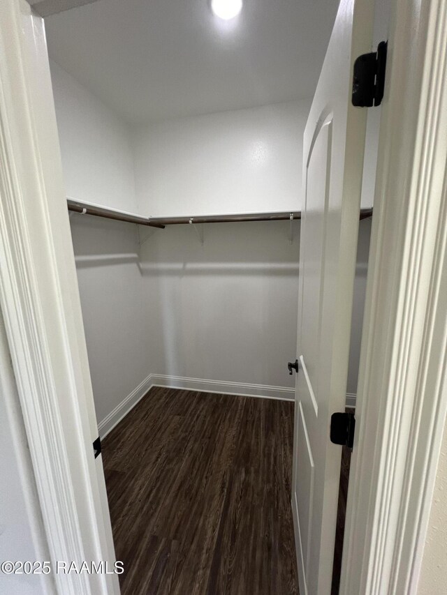 284 Sugarland Cir, Opelousas, LA 70570 - walk in closet with dark wood finished floors