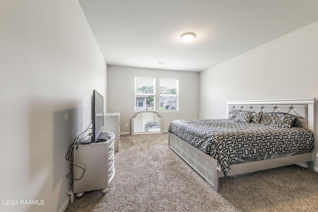 bedroom featuring carpet