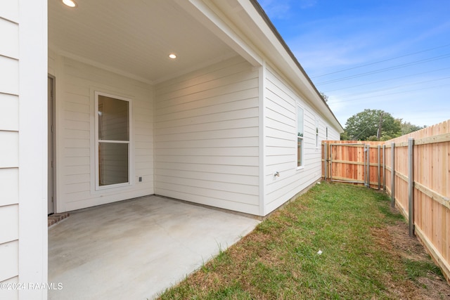 exterior space featuring a patio