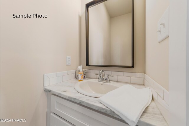 bathroom featuring vanity