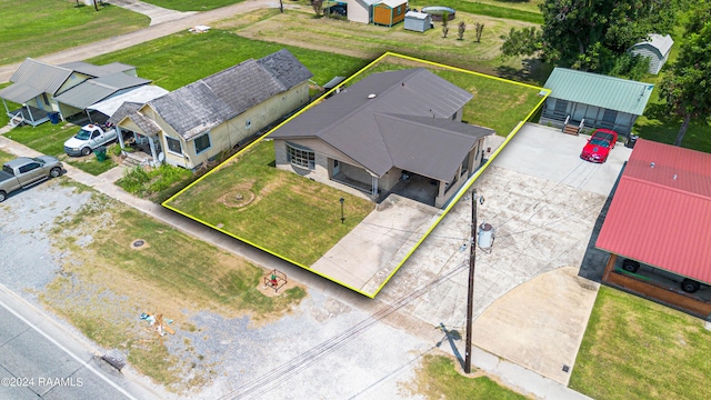 1605 Charity St, Abbeville, LA 70510 - birds eye view of property featuring a residential view