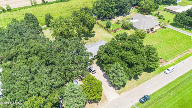 drone / aerial view featuring a rural view