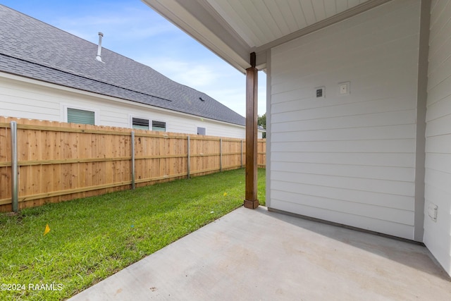 view of patio with fence