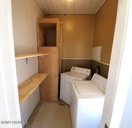 laundry area featuring separate washer and dryer