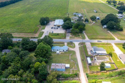 bird's eye view with a rural view