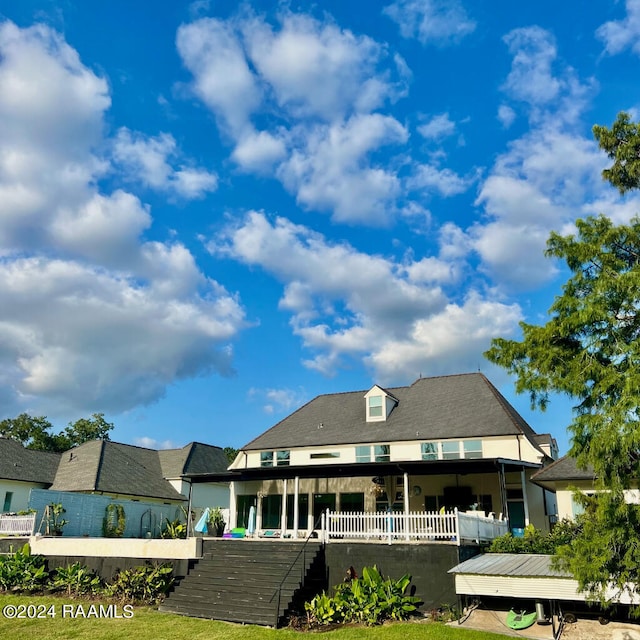 view of back of property