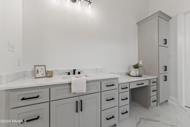 bathroom with tile patterned floors and sink