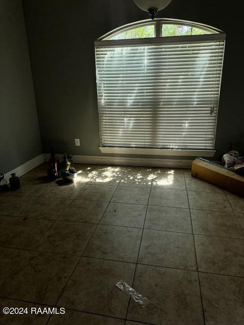 interior space featuring tile patterned flooring