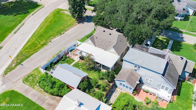 bird's eye view with a residential view