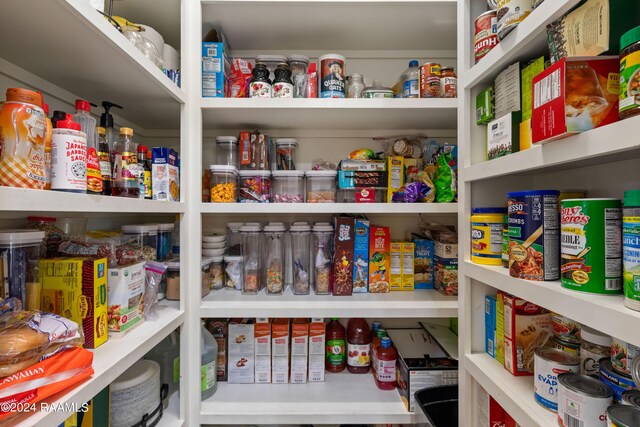 view of pantry