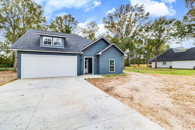 view of front of house featuring a garage