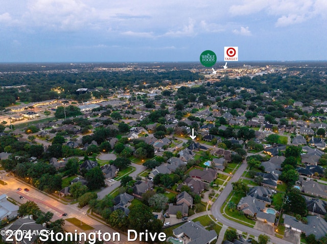 birds eye view of property featuring a residential view