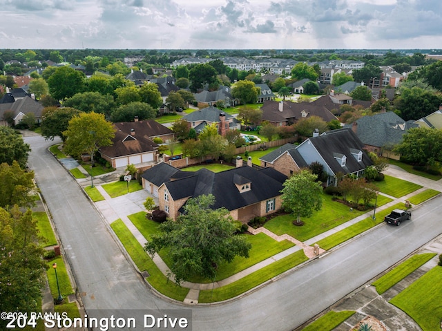 drone / aerial view featuring a residential view