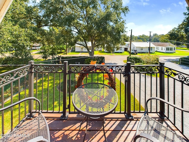 view of balcony