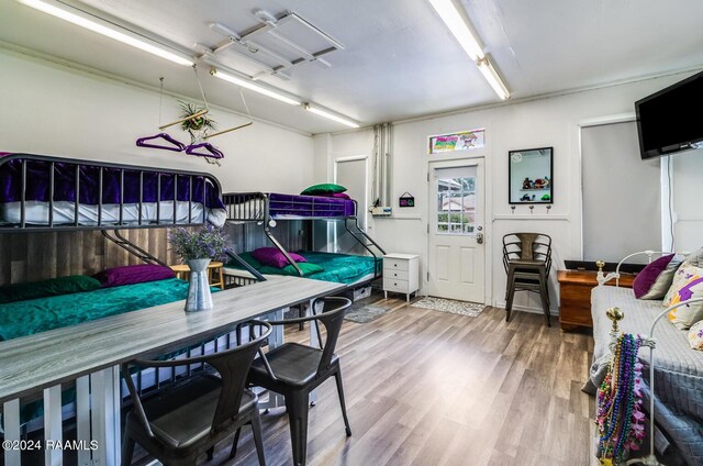 interior space featuring hardwood / wood-style floors