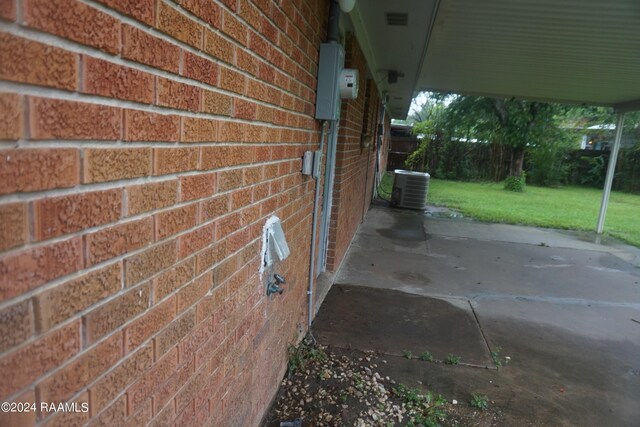 exterior details featuring central air condition unit