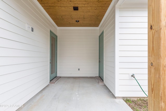 view of patio featuring visible vents