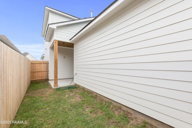 exterior space with fence