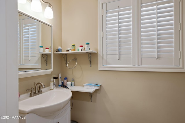 bathroom featuring vanity