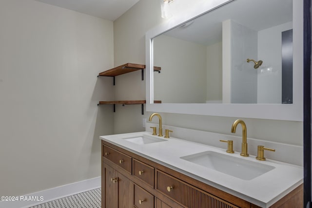 bathroom with vanity