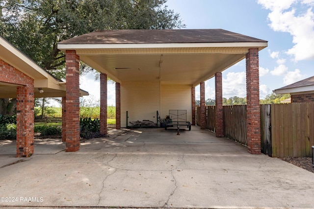 view of patio featuring a gazebo