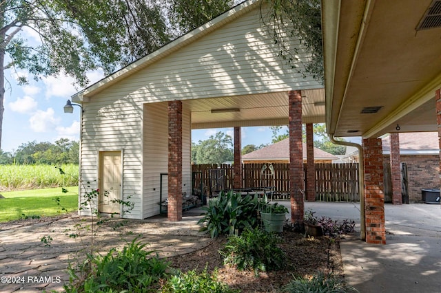 view of patio